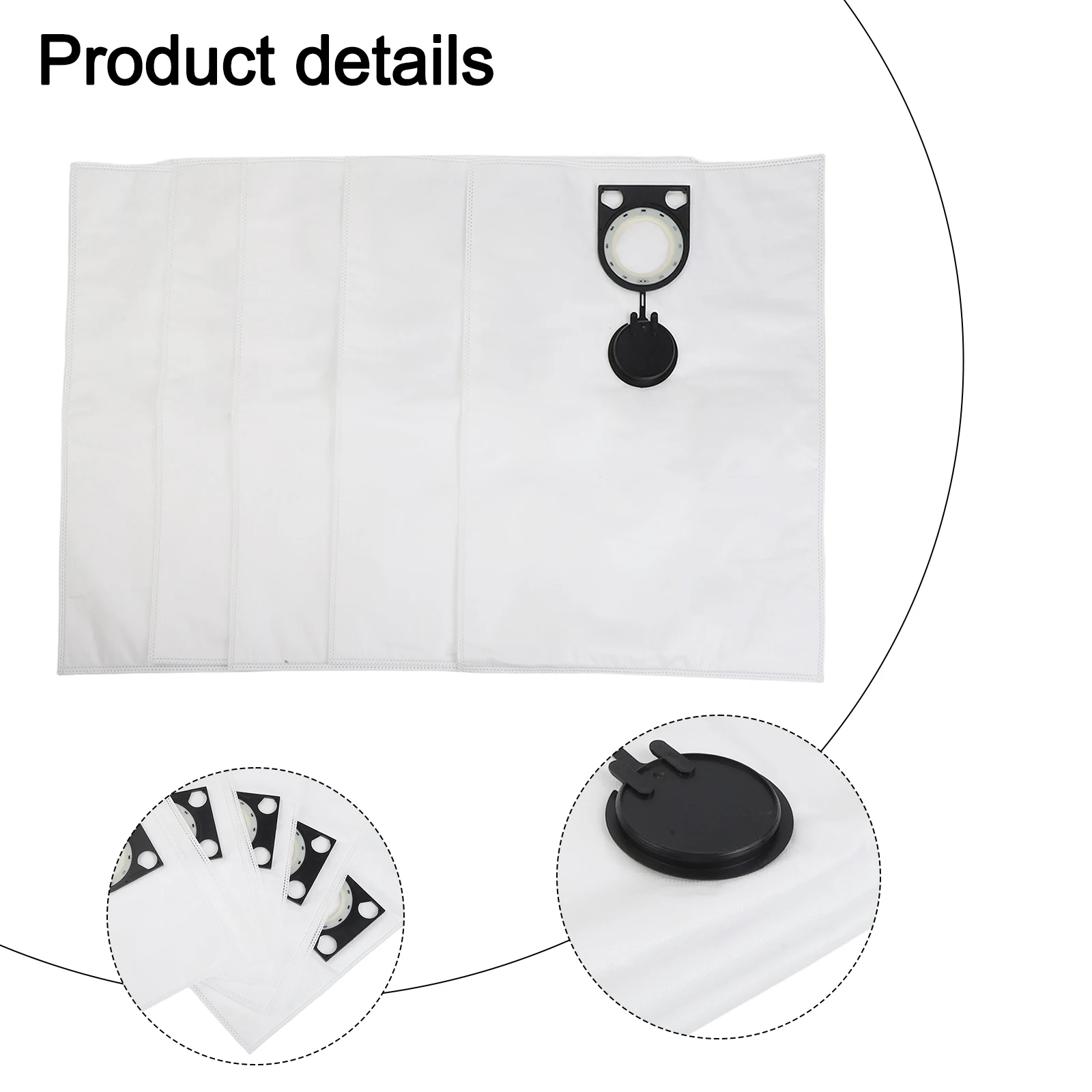 Vacuum Cleaner Dust Bags ARDL-1635 for ew Compatibility Easy To Install Enhanced Performance For ISP for ipulse