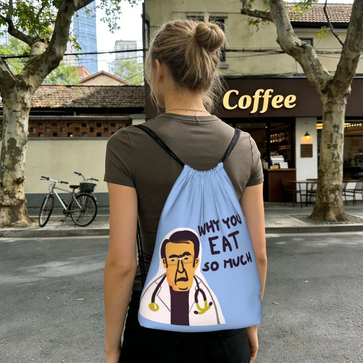 Dr Nowzaradan Dr Now From My 600-lb Life Why You Eat So Much Backpacks Drawstring Bags Sports Bag Book Bags for Travel School