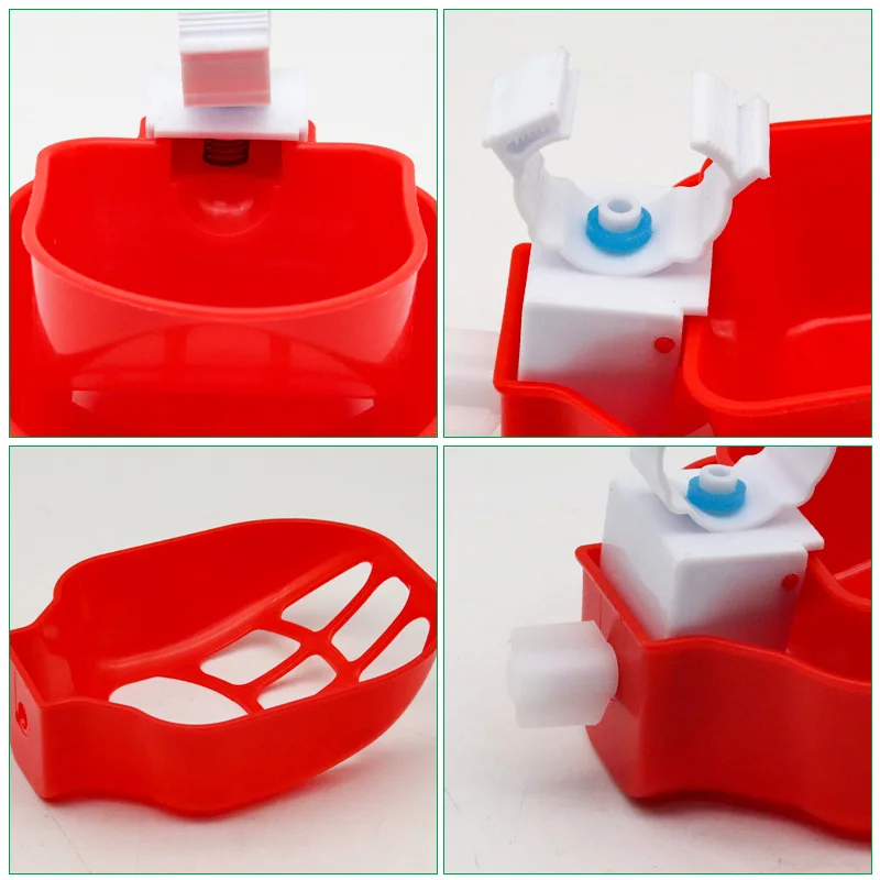 10 قطعة أكواب سقي الدجاج الأوتوماتيكية ذاتية التعبئة وحدة تغذية مياه الدواجن مع شبكة للكتاكيت والبط والأوز مزرعة لوازم الدواجن