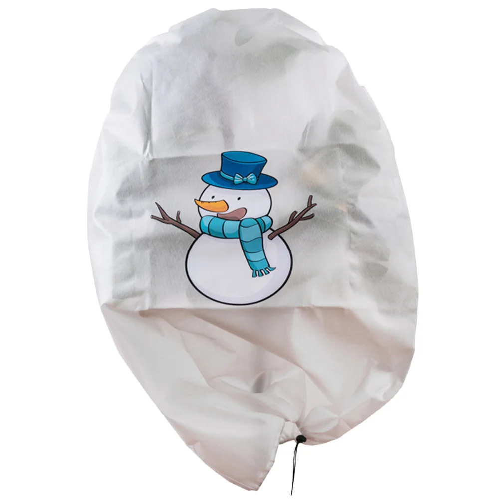 

Plant Cover Winter Protection Non-Woven Fabric Frost Proof Wind Rain Resistant Adjustable Drawstring for Outdoor Garden Use