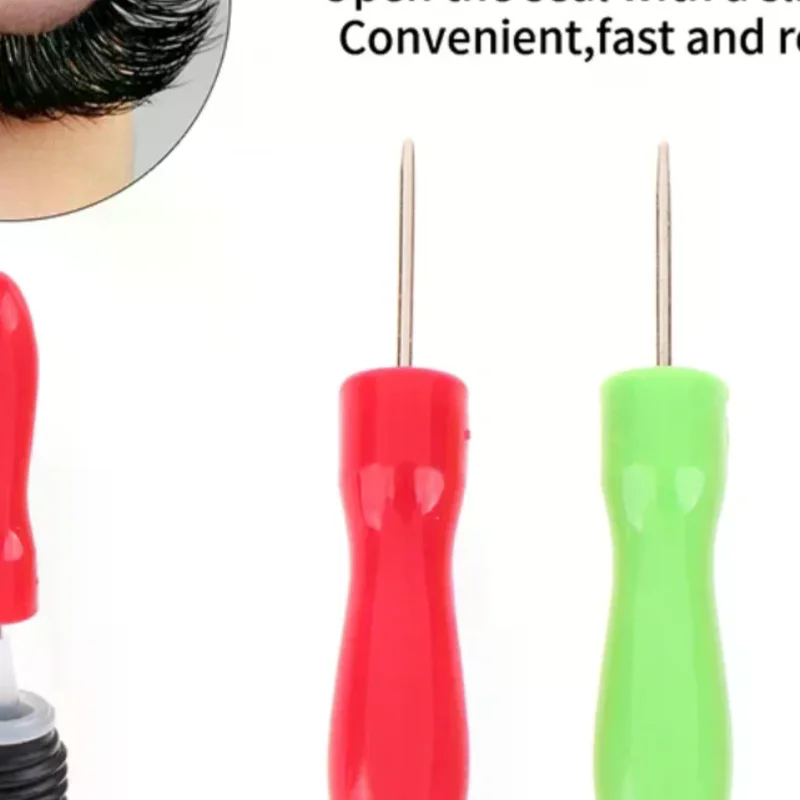 เข็มเจาะขวดกาวติดขนตาปลอม 3 ชิ้น หัวปิดขวดกาวต่อขนตาแบบพิเศษ อุปกรณ์เปิดขวดกาวแต่งหน้า