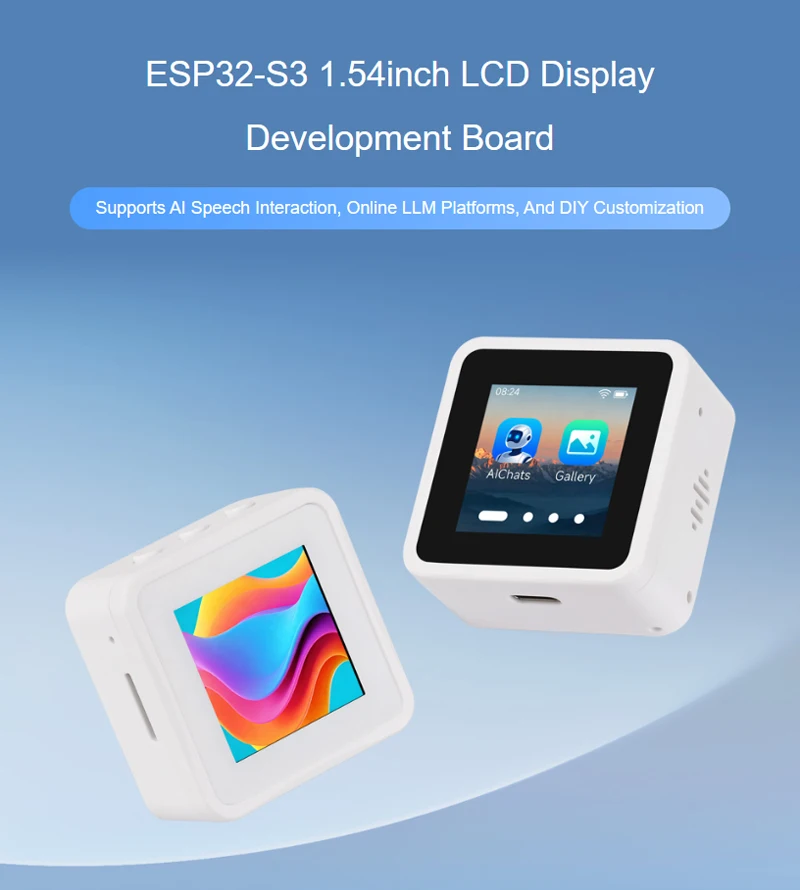 ESP32-S3 1.54 Inch Touch LCD Display Development Board 240×240 Support Wi-Fi And BLE 5 Dual Microphones For XiaoZhi AI Deepseek