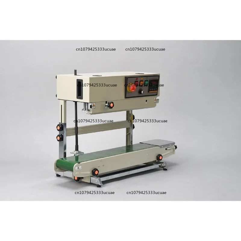 FR-770 Continuous Band Sealer Vertical Bag Sealing Machine with Digital Temperature Control Printing Function with Counter