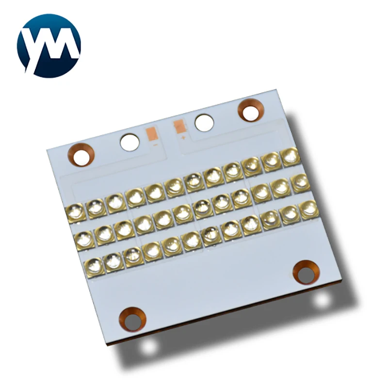 Módulo LED UV de alta potência, Cola de tinta UV, Sistema de cura para impressão 3D, Chip SMD, 100W, 365nm 385nm 395nm 405nm