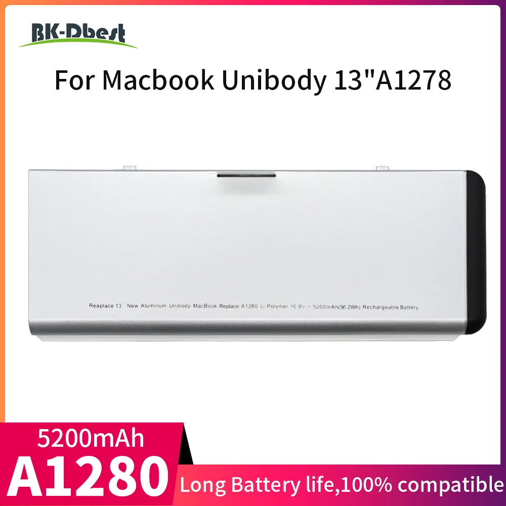 

A1280 Laptop Battery For Apple Macbook Unibody 13” A1278 Year 2008