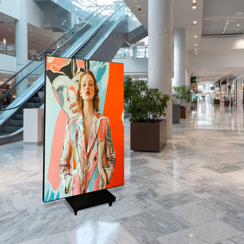 LED Signage Fine Pitch Indoor P2.5 1000nits 640x480mm Cabinet  HD Front Service Novastar Controlled Foldable LED Display