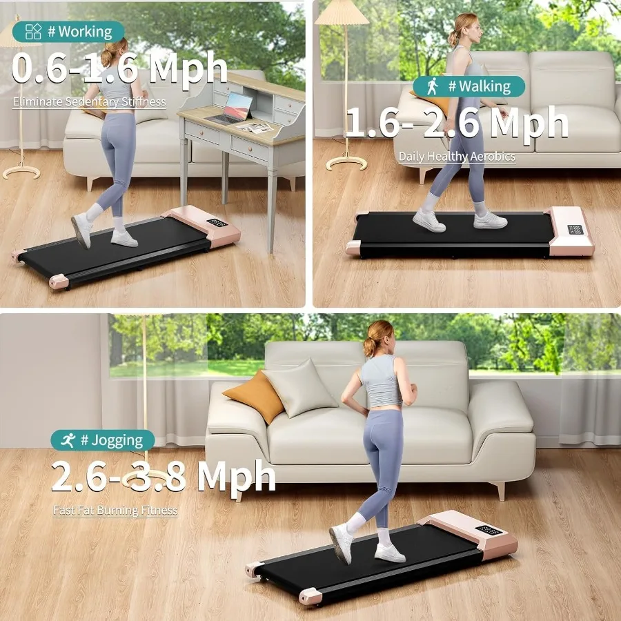 2025 ترقية وسادة المشي الذكية تحت المكتب مشاية للمنزل والمكتب NoAssembly المطاحن مع التطبيق وجهاز التحكم عن بعد LED Displ #5