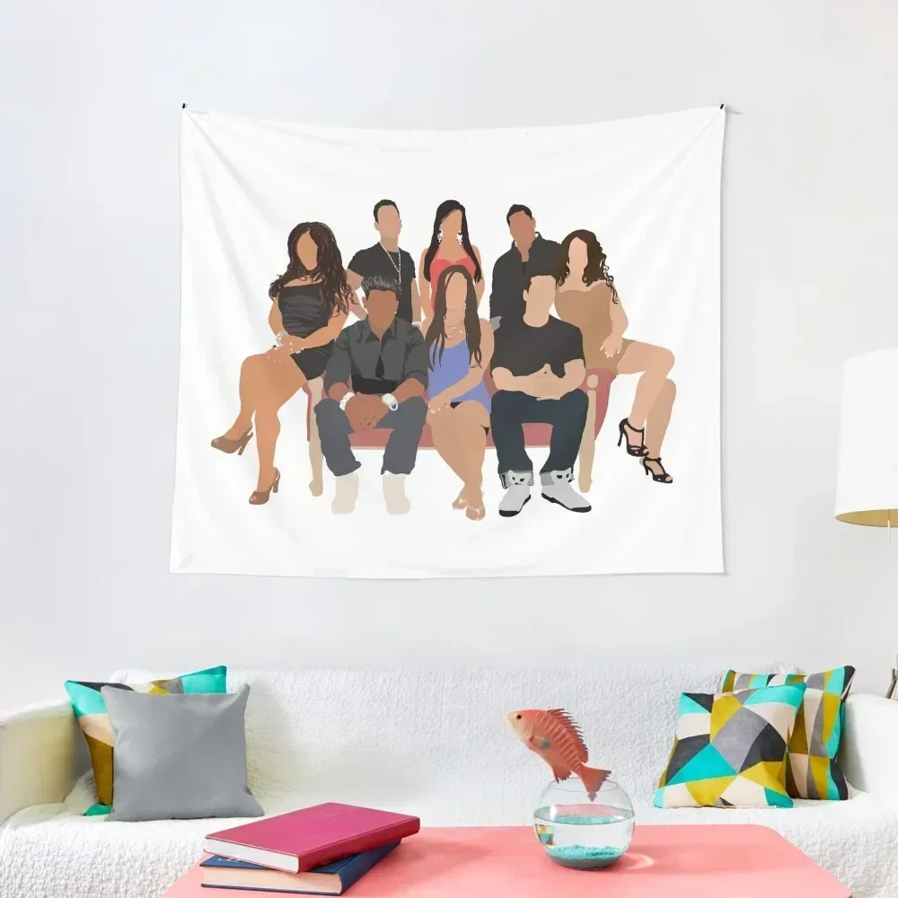 

Jersey Shore Guido Gang Tapestry Hanging Wall Room Decoration Aesthetic Mushroom Tapestry