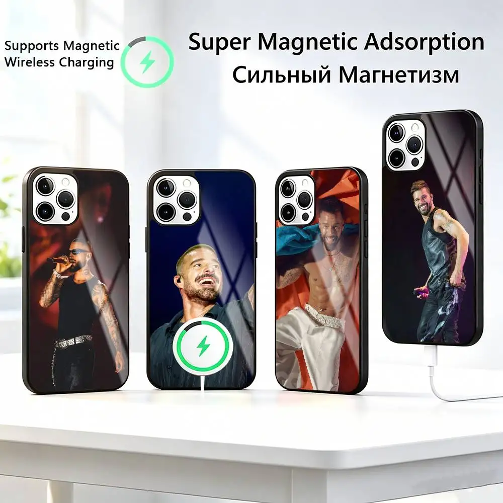 

Ricky-y Martin Singer-r Phone Case For iPhone17,16,15,14,13,12,11 Plus,Pro Compatible with magnetic wireless charging