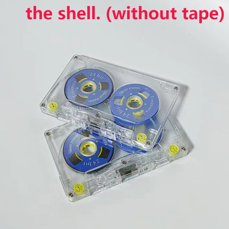 1 cassette vierge transparente standard pour enregistrement audio, sans enregistrement pré-encassé, 54 minutes, pour enregistrement de parole et de musique