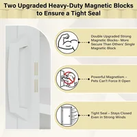 60x80 Inch White PVC Accordion Door with Hardware Kit for Interior 5