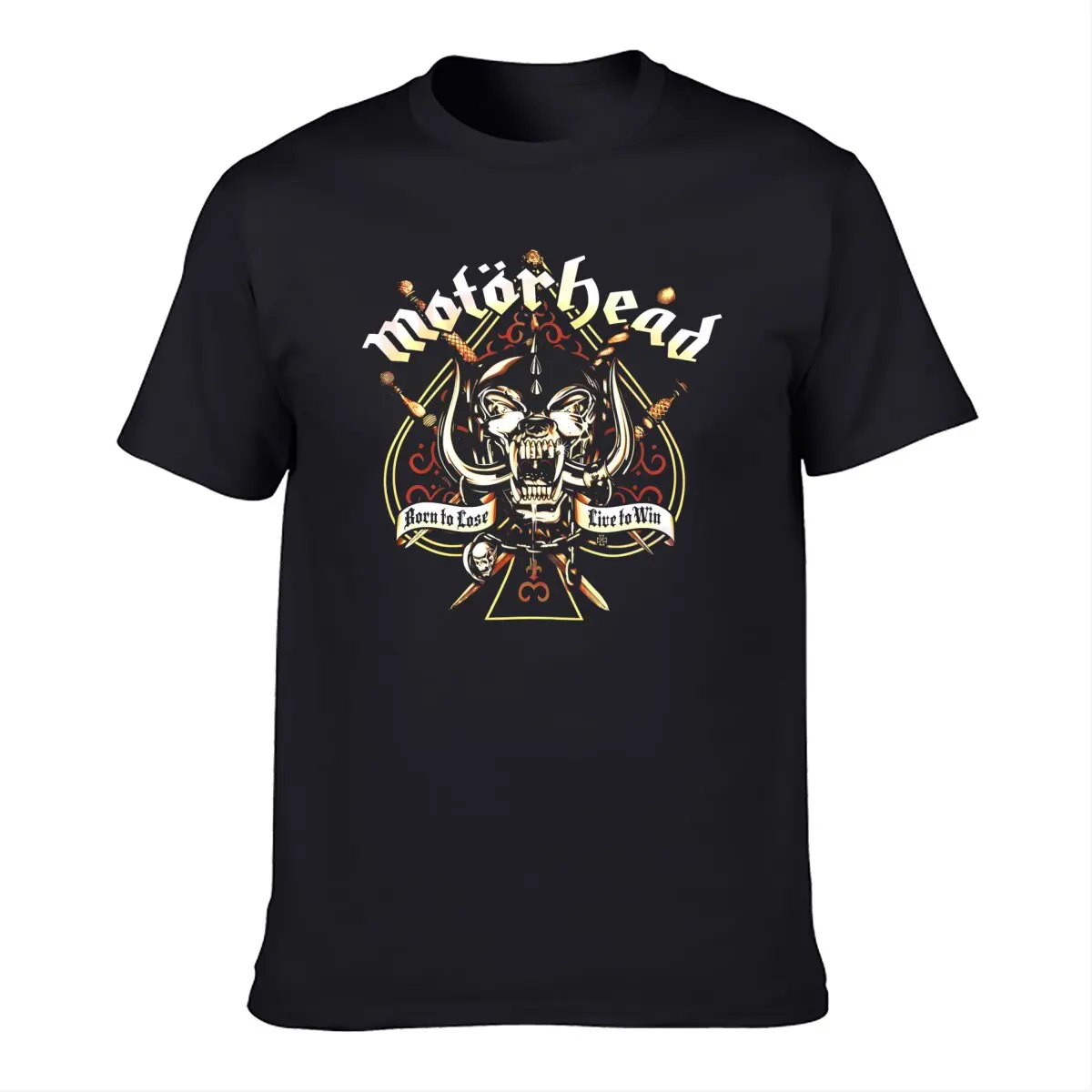 

Amazing Tees Casual Oversized Ace of Spades Tattoo Black By Head Essential Motor T-shirt Men T-shirts Graphic Streetwear S-3XL