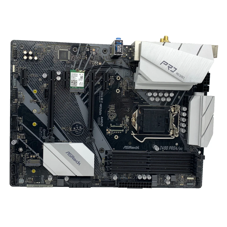 ASRock Z490 PRO4/AC Motherboard Supports i9-10900K i7-10700F