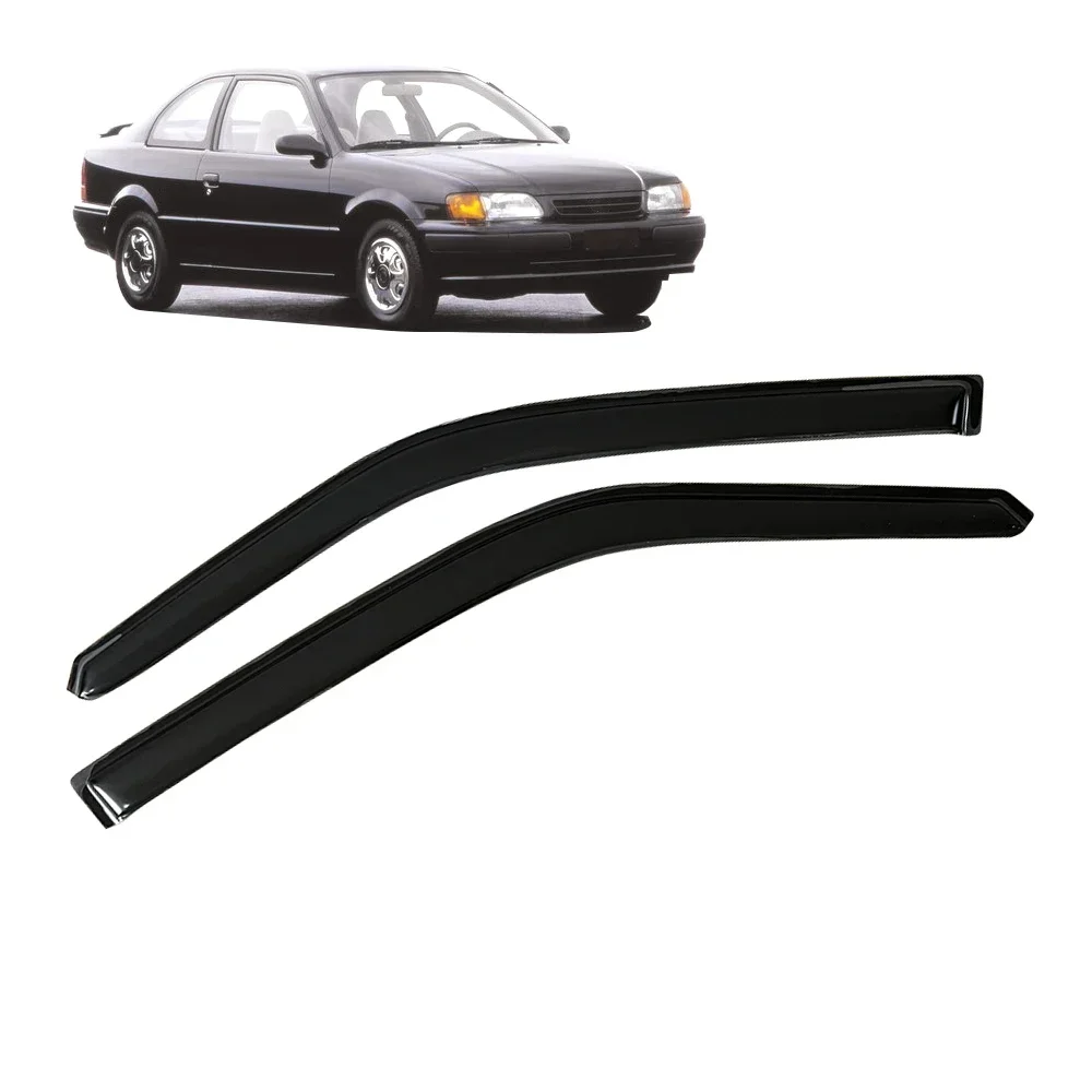 Window Visor for Toyota TERCEL L50 Coupe 1995 1996 1997 1998 1999 Weathershied Door Visor Wind Sun Rain Guards Side Window Wind