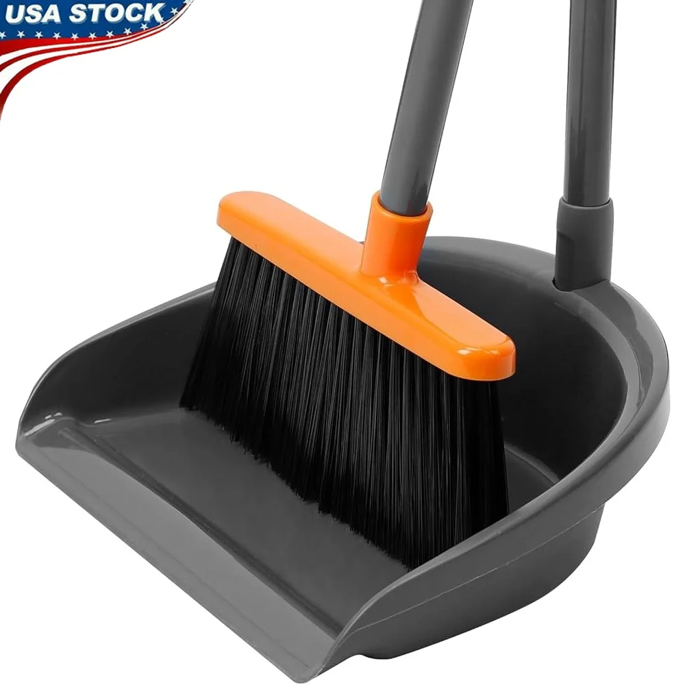 

Регулируемый совок для метлы с длинной ручкой, комбинированный набор, легкий эффективный инструмент для чистки в помещении и на открытом воздухе, домашний офис, кухня