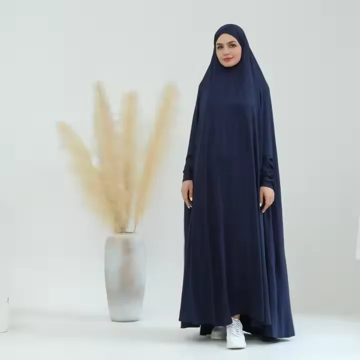 Eid Djellaba Hooded Khimar Hijab Kebaya Abaya Muslim Women Prayer Garment Dress Turkey Arab Kaftan Dubai Caftan Ramadan Jalabiya
