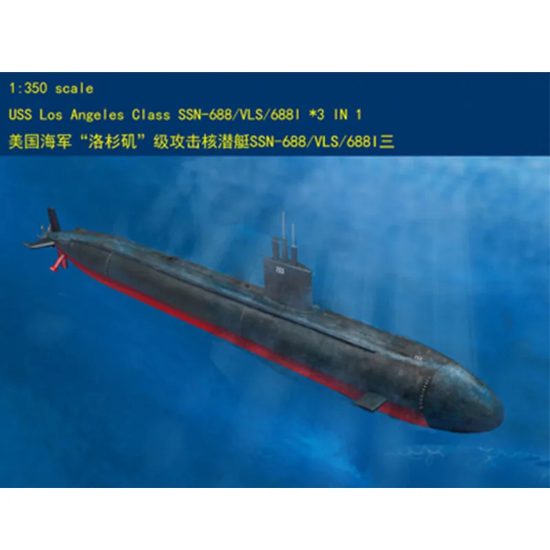 Hobbyboss 83530 1/350 US Submarine Class Angeles 688/VLS/688I Military Collectible Toy Plastic Assembly Building Model Kit