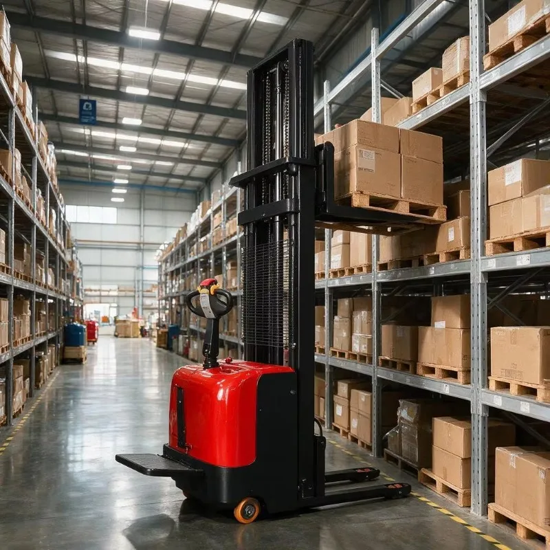 2 Ton Electric Stacker Truck Hydrogen Fuel Cell Powered Pallet Lifting Forklift 3000mm Lifting Height AWD for Warehouse
