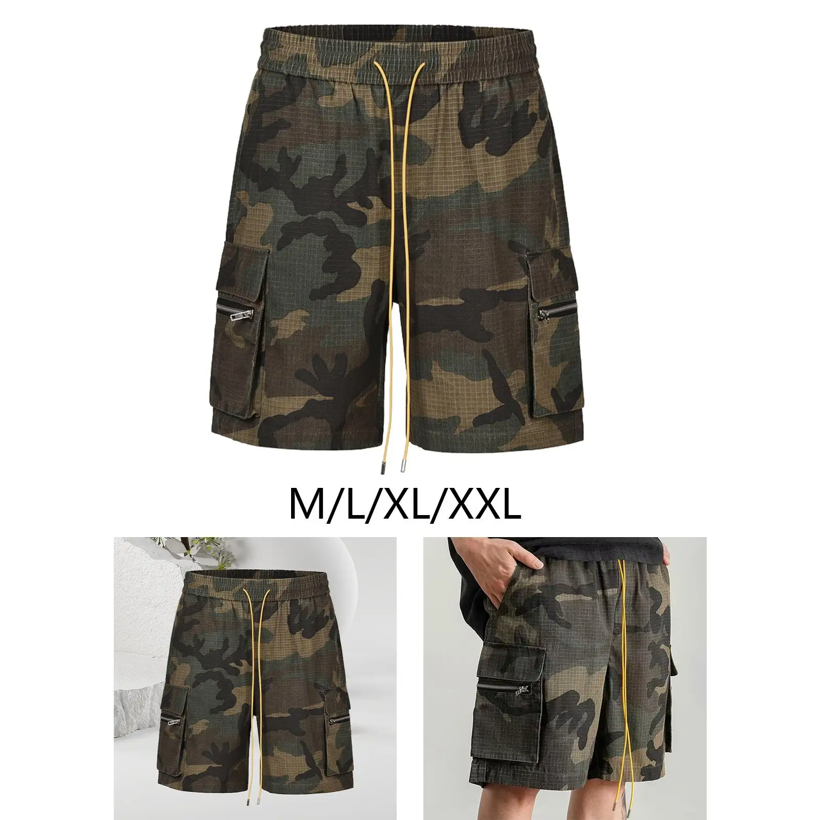 mens-casual-shorts-cotton-breathable-multi-pocket-board-shorts-for-summer-camping-travel-fitness-sports-elastic-waist