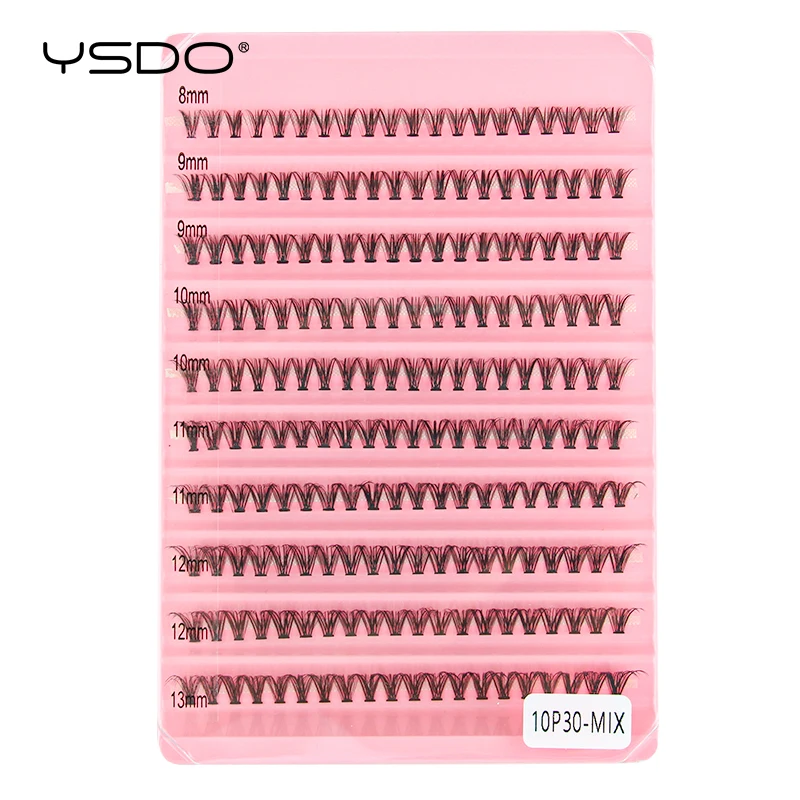 YSDO 10/14 Reihen natürliche Wimpernverlängerung vorgefertigte Volumenfächer einzelne Wimpern Nerz falsche Wimpern Cluster Wimpern Make-up Zilien – Detail 16