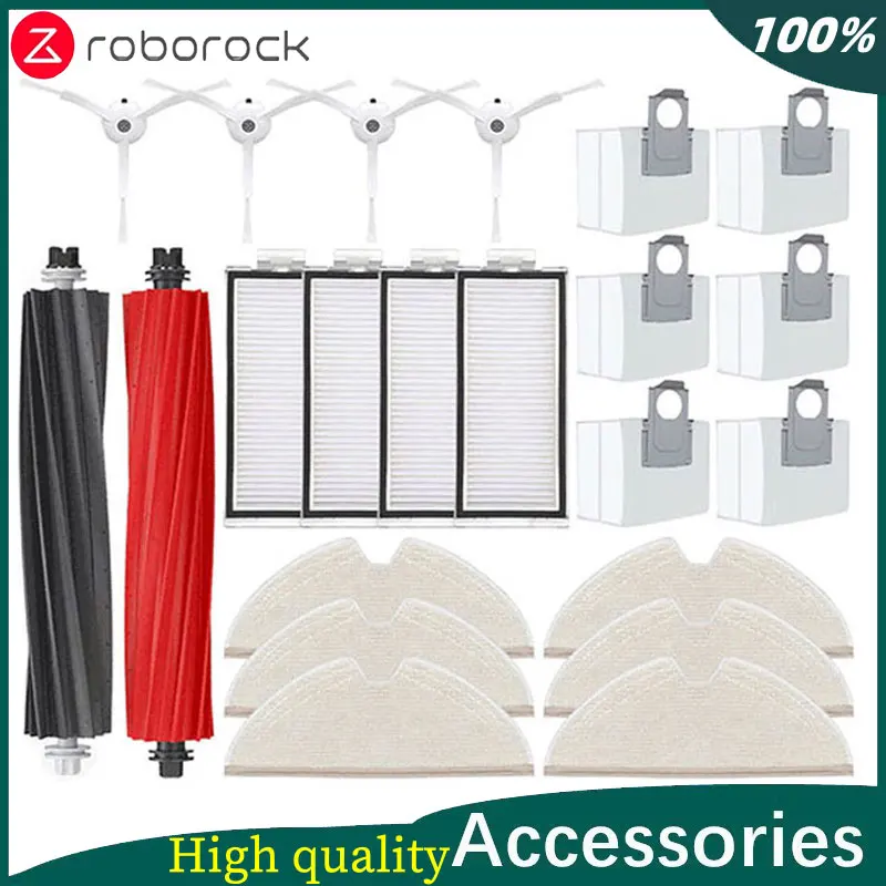 

100Roborock Q8 Max Plus Q8 Max Q8 Max+ Q5 Pro Plus Q5 Pro Replacement Parts Accessories Main Side Brush Hepa Filter Mop Dust Bag