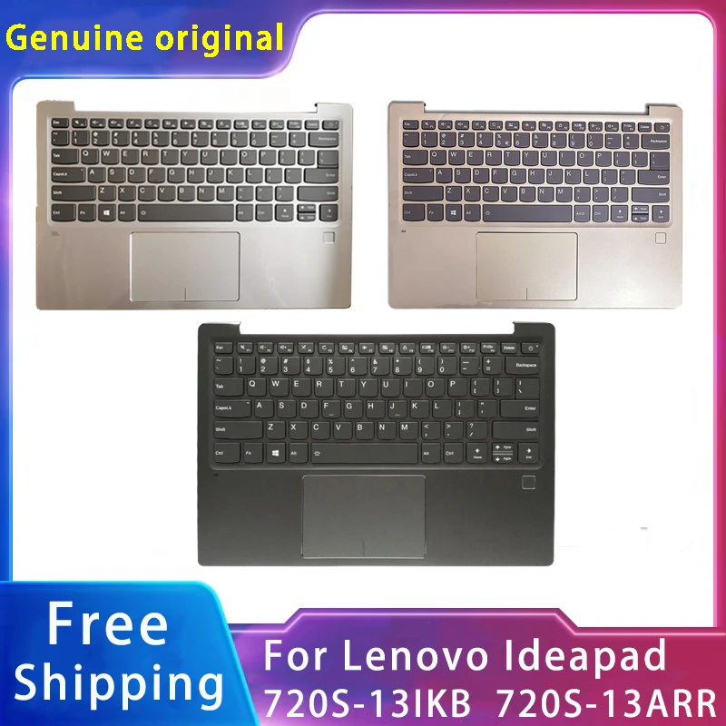 

New For Lenovo Ideapad 720S-13IKB 720S-13ARR Replacemen Laptop Accessories Keyboard/TouchPad With Fingerprint Hole