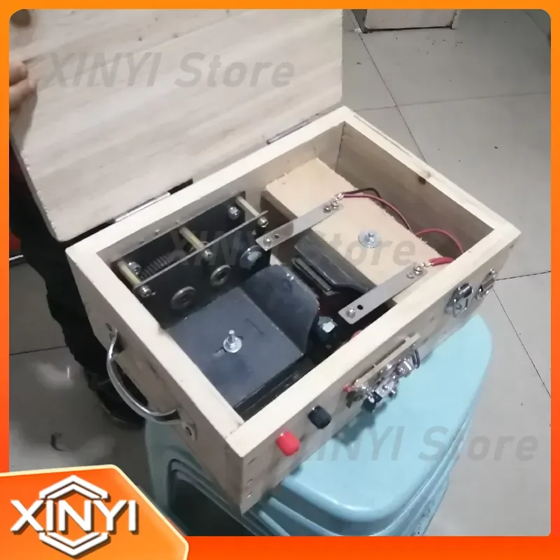for Vintage Hand Crank Generator 60-220V AC 800W Permanent Magnet Magneto System with Platinum Contact and Speed Gearbox