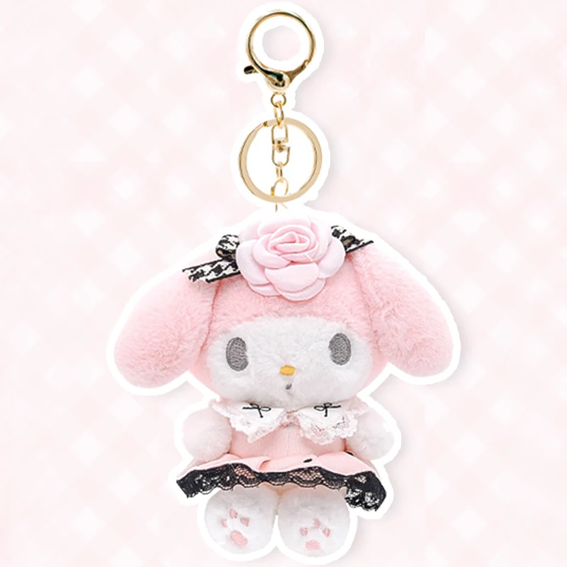 4-calowa Oryginalna Sanrio Hello Kitty Anime Pluszowa Zabawka Peluche Brelok Kawaii Urodziny Boże Narodzenie Prezent Lalka Dziewczynka
