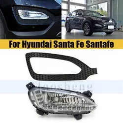Front Bumper Fog Light For Hyundai Santa Fe Santafe IX45 2013-2015 Fog Lamp Driving Light Lamp Foglight Foglamp