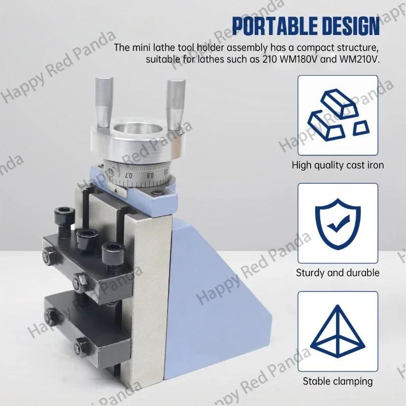 Mini Lathe Accessories CD210V WM210V Vertical Tool Holder Knife Holdler