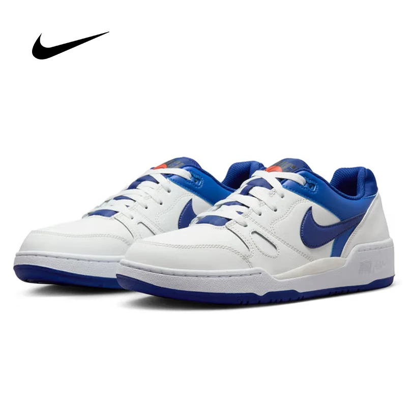 

Мужские кроссовки Nike Full Force черно-бело-синие, низкие, нескользящие, износостойкие, повседневные, спортивные, для скейтбординга FB1362-104