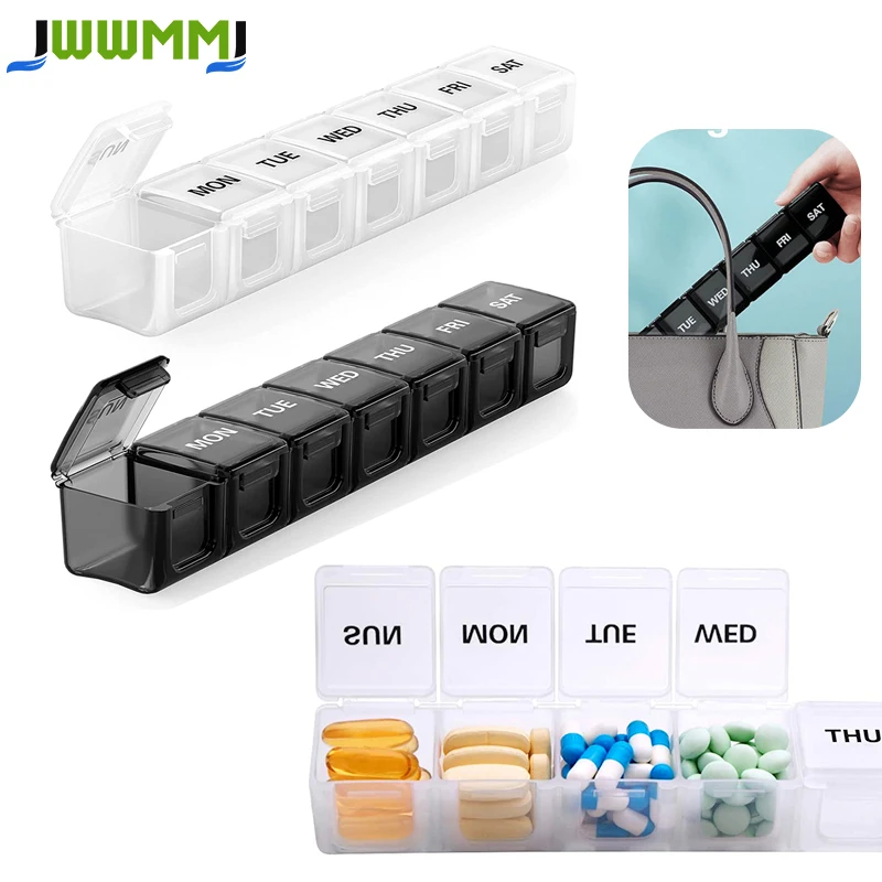 주간 초대형 알약 정리함, XL 일일 알약 상자, 7 일 알약 케이스, 비타민 정리함, 1 개