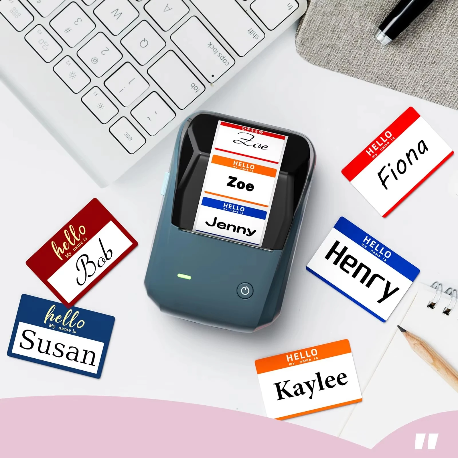 NIIMBOT B21 Mini Portable Printer Lottery Scratchcard Labels Water/Oil/Tear/Scratch Resistant Thermal Label B1 B3S