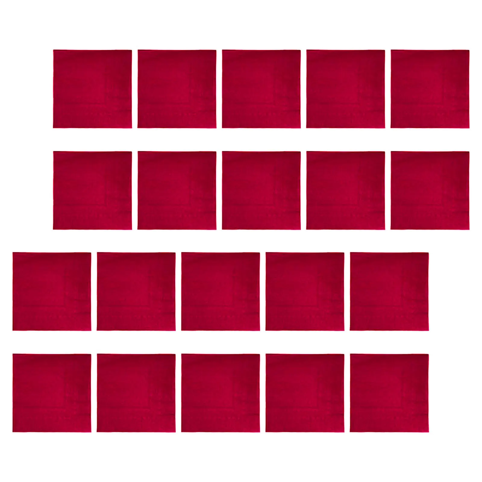 

20Pcs Solid Color Burgundy Napkins Disposable Wedding Birthday Party Red Paper Beverage Dinner Napkins Reception Event