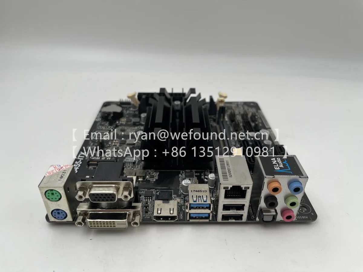 J3455-ITX per scheda madre ASRock Super Alloy ITX, processore Quad-Core J3455 DDR3/DDR3L 1866 SO-DIMM