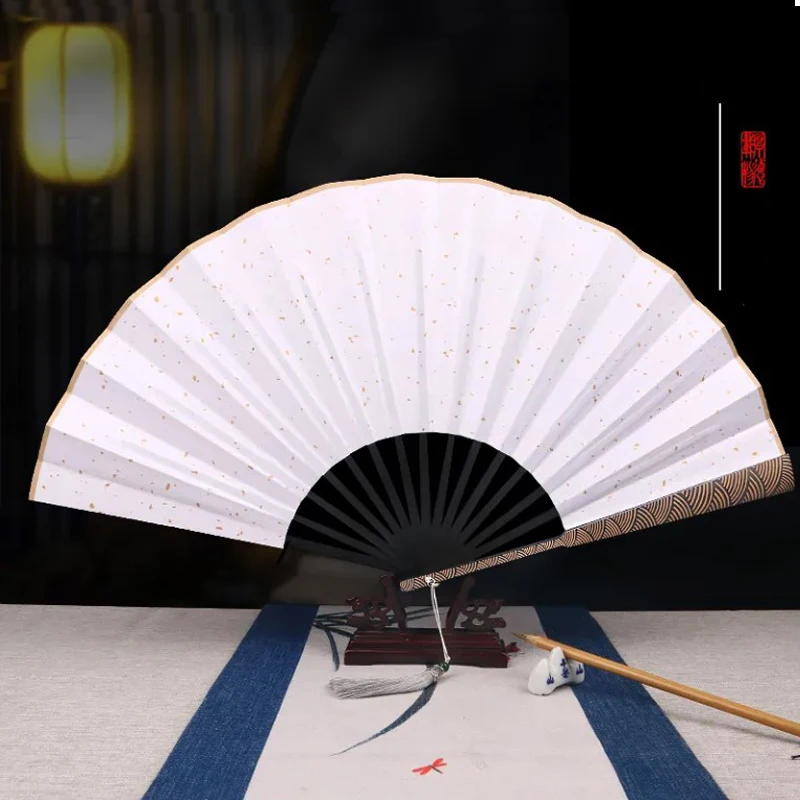 Hoge Kwaliteit Wolk Gesneden Opvouwbare Ventilator Chinese Traditionele Fan Martial Arts Performance Rekwisieten Cadeau Aanbevelingen Zijde Producten