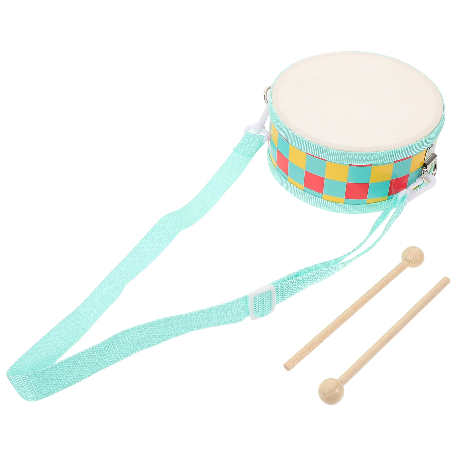 

Children Double Percussion Handheld Wood Wooden Drum Toys Toy Instruments Kids Musical Toddler Snare Orff Drum