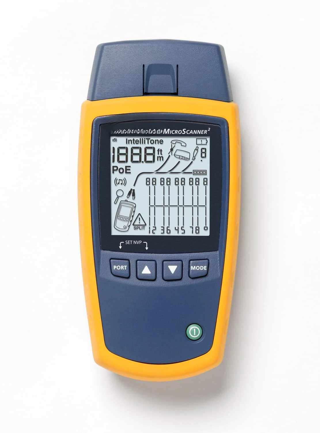 MS2-100 MicroScanner2 Copper Cable Verifier with Built-In IntelliTone Toning, Troubleshoots RJ11,RJ45,Coax,Tests 10/100/1000Base