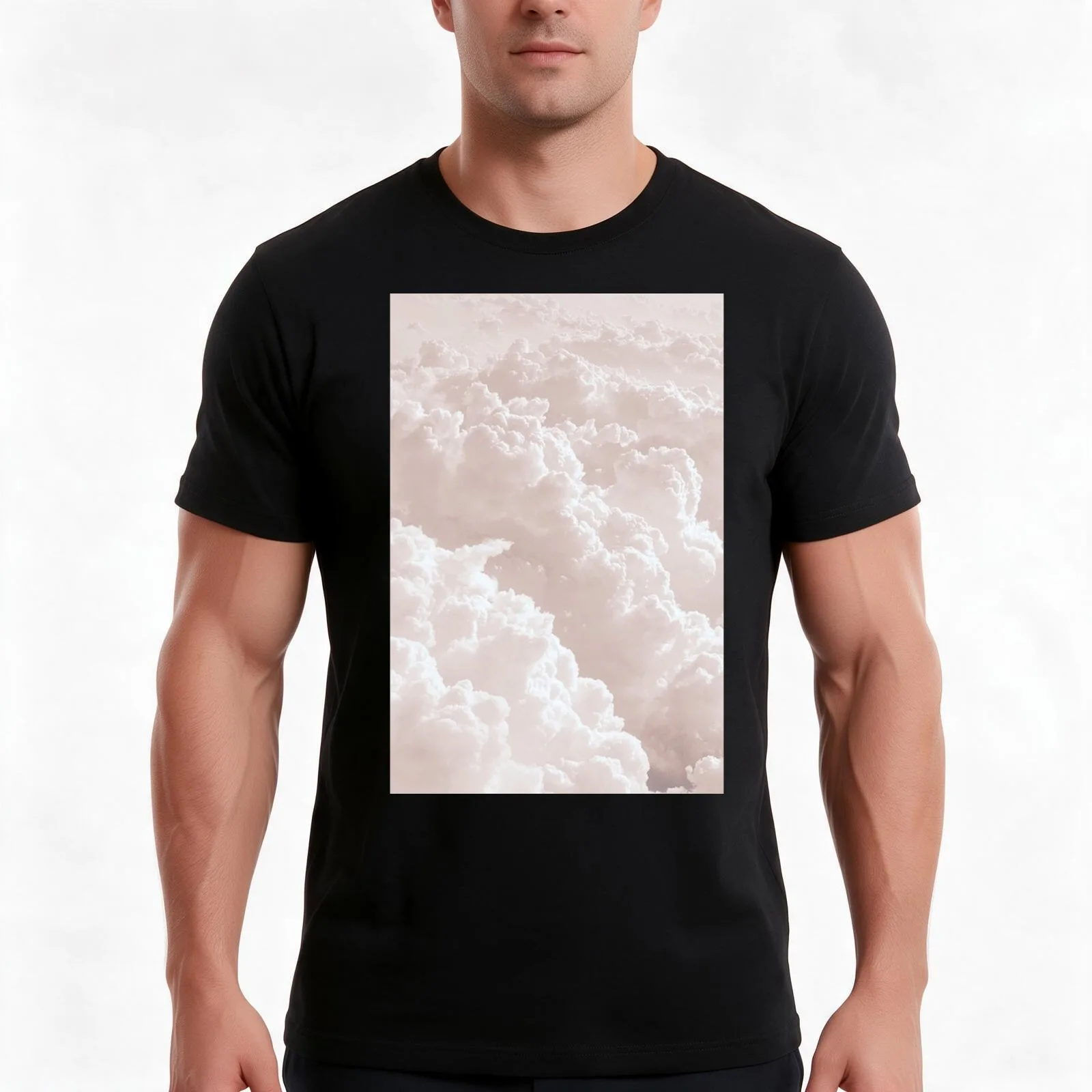 Dreamy Rolling Pink Clouds T-Shirt, Summer Casual Cotton Tee, Oversized Streetwear Tops, Vintage Graphic Print, Unisex Men Women