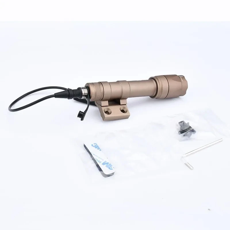 Wadsn M300A Scout Light Offset Mount M600C Tactical Flashlight Hunting Weapon Lamp fit Airsoft Daniel  Mlok Keymod Base 