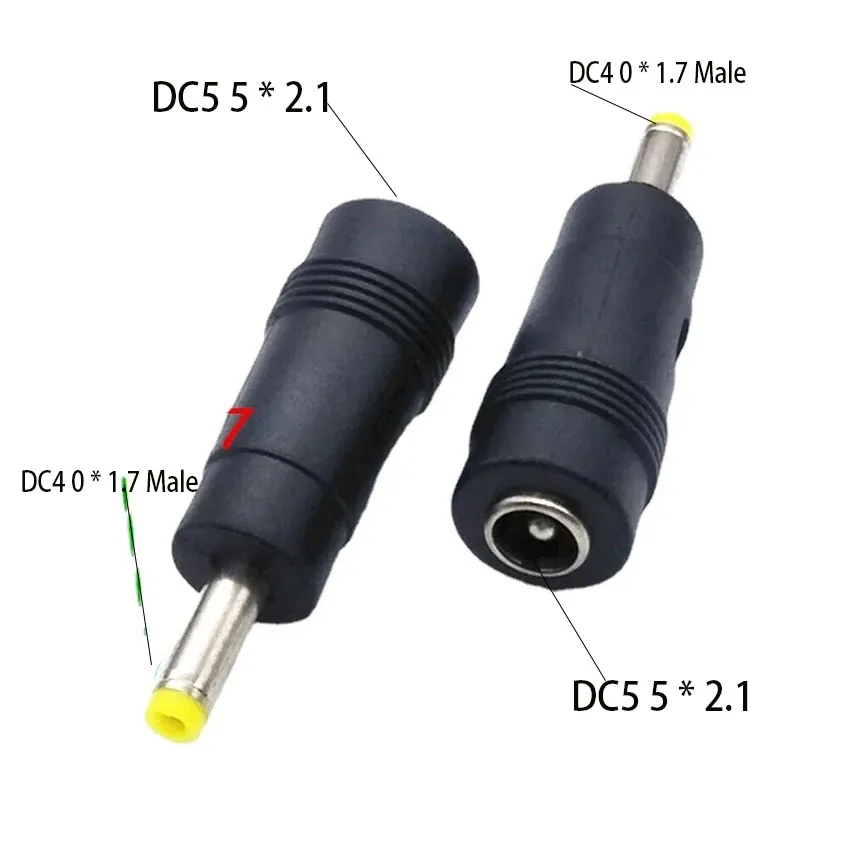 

DC Adapter DC5 5 * 2.1 bus to DC4 0 * 1.7 Male Power Adapter Power Plug