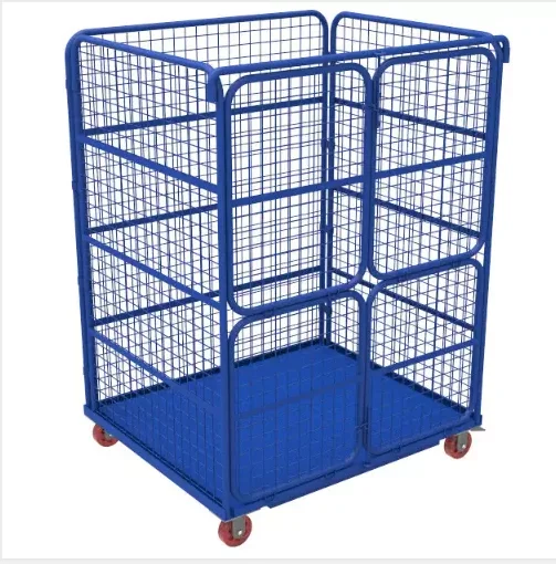 Heavy Duty Stacking Wire Mesh Cage Industrial Storage Container Pallet