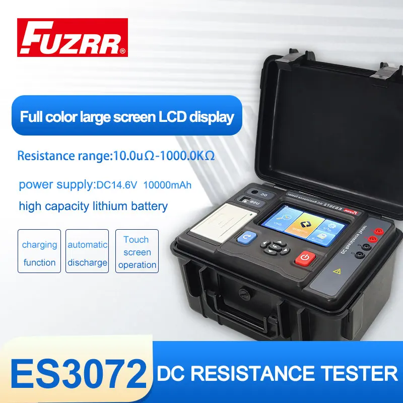 NEW ES3072 Four-wire method DC Resistance Test Meter USB Interface Blue-tooth Connection Transformer DC Resistance Tester