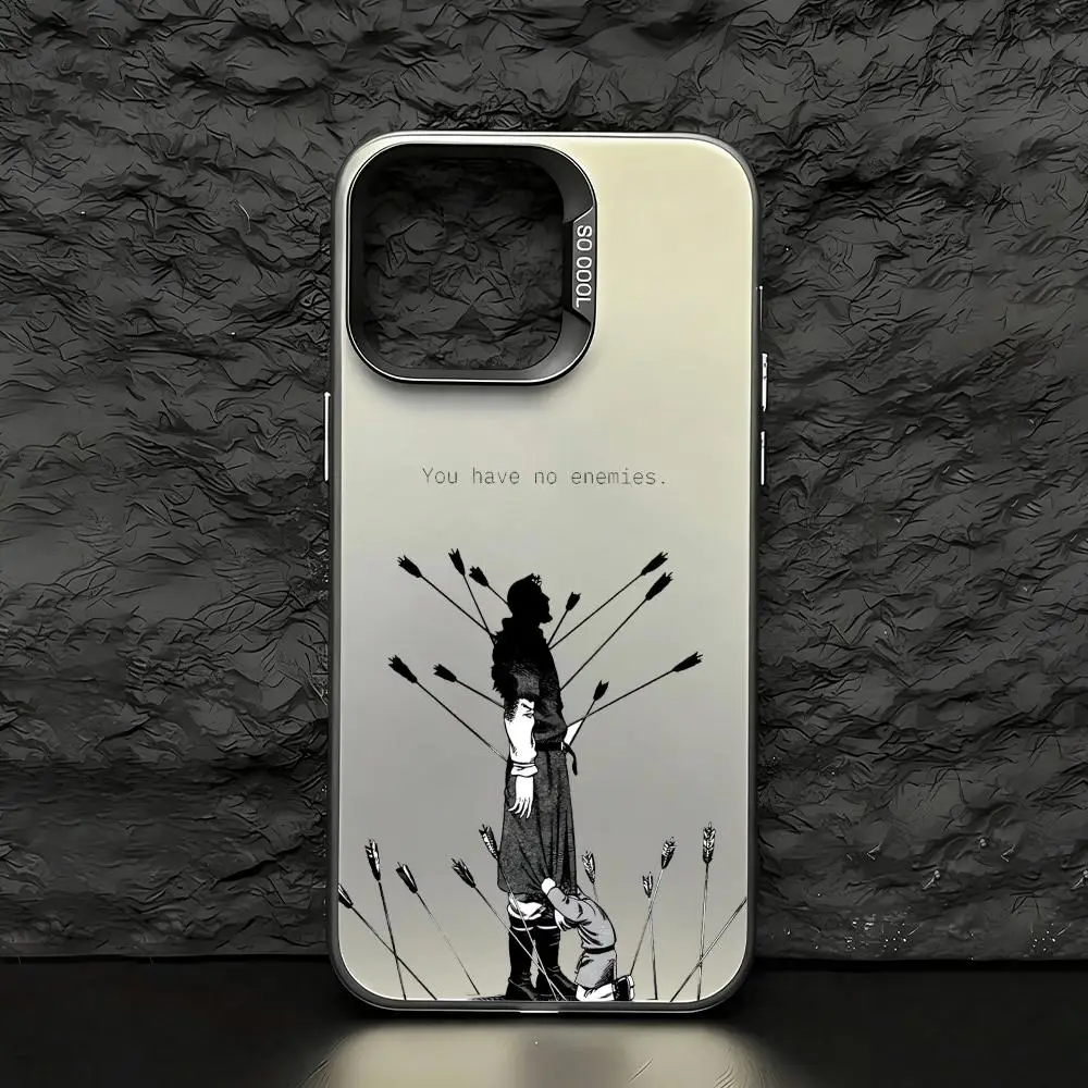 V-Vinland Saga Cool Anime Phone Phone Case For IPhone 17 16 15 14 13 12 11 Pro Max Air Matte Laser Aurora Shockproof Phone Case