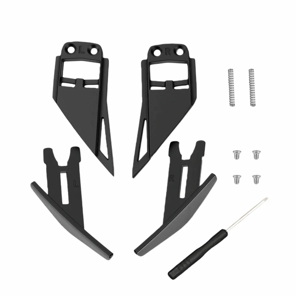 Metal Helmet Visor Base Screwdriver Included Black Helmet Visor Screw Kit for Pista GPRR, Pista GPR, CORSA-R Helmet Visor Base