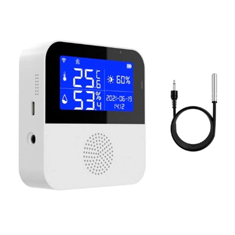 Smart Wifi Temperature Humidity Sensor Doodle Temperature And Humidity Meter Home Dual Temperature Sensor