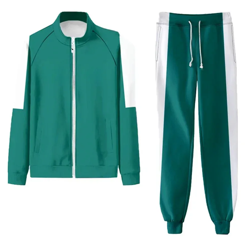 Sky06 jugador de calamar Seong gi-hun disfraz de Cosplay 456 chándal disfraz de Calamari ropa de fiesta de Halloween para hombres mujeres Swea66liU &