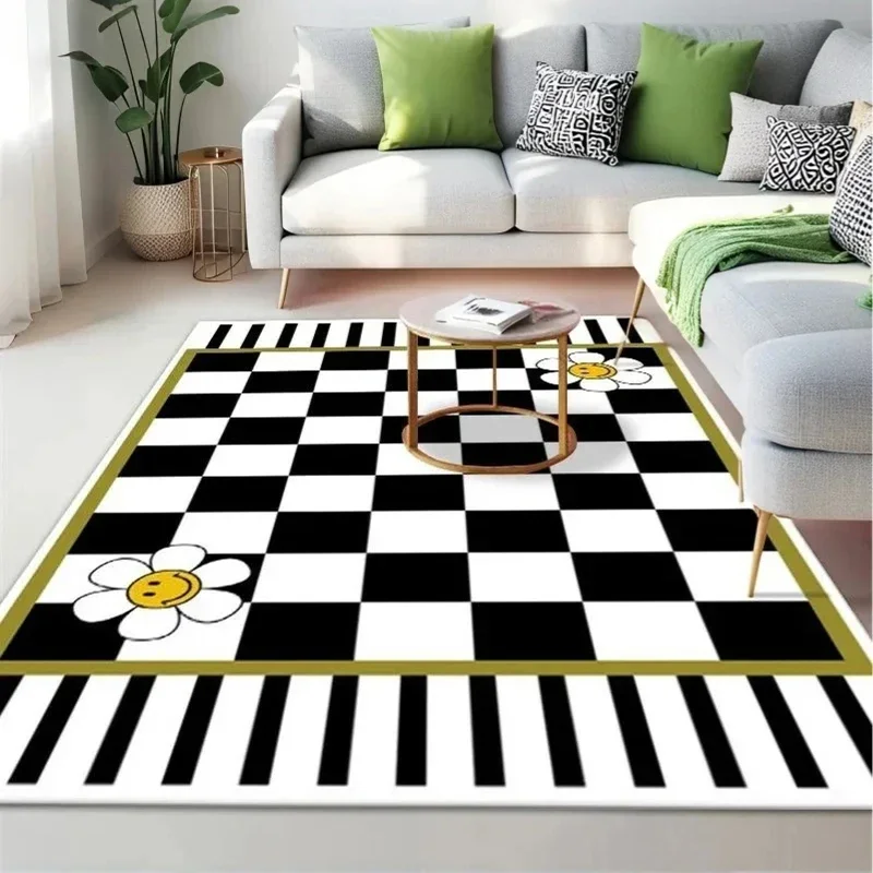 Luxury Crystal Velvet Carpet Ultra Soft Plush Area Rug For Living Room Kids Bedroom Rug Non-Slip Floor Mat Elegant Home Decor