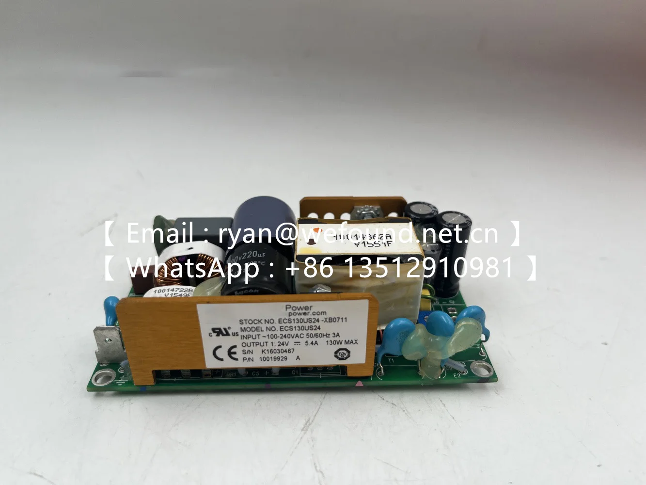 ECS130US24 for XP ECS130 Series 130W Convection Cooled Open Frame AC-DC
