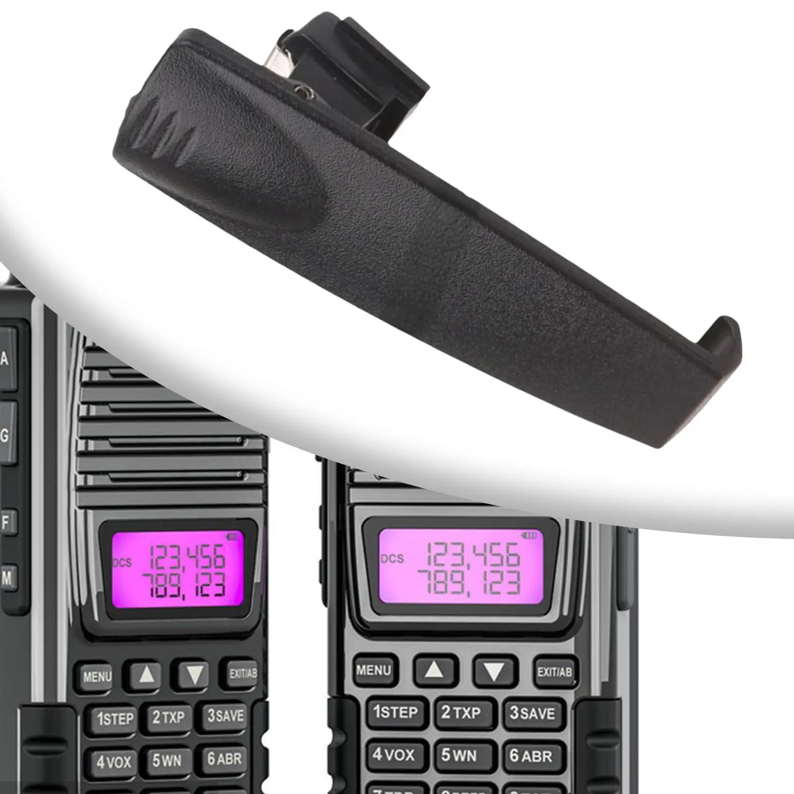 

Walkie Talkie Back Clip Radio Holder Lightweight Easy to Install Multiuse Sturdy for STP9000 STP8038 STP8035 STP8000 Replacement